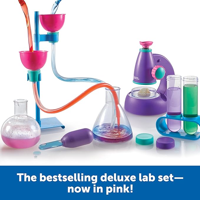 Learning Resources Primary Science® Deluxe Lab Set - Pink Glass - Image 2