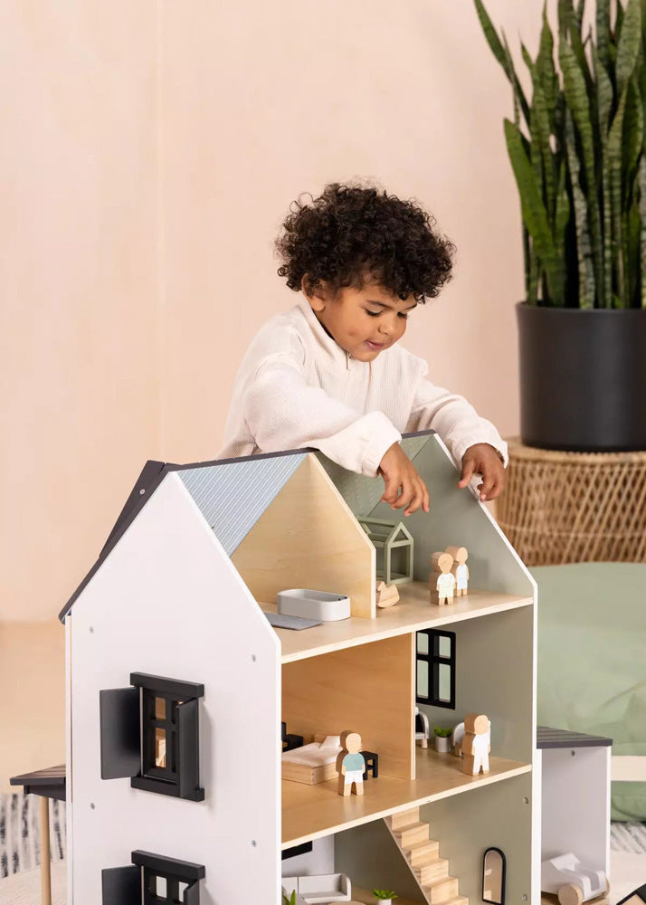 Coco Village Wooden Doll House Kids Room Furniture (7PCS) Soap - Image 19