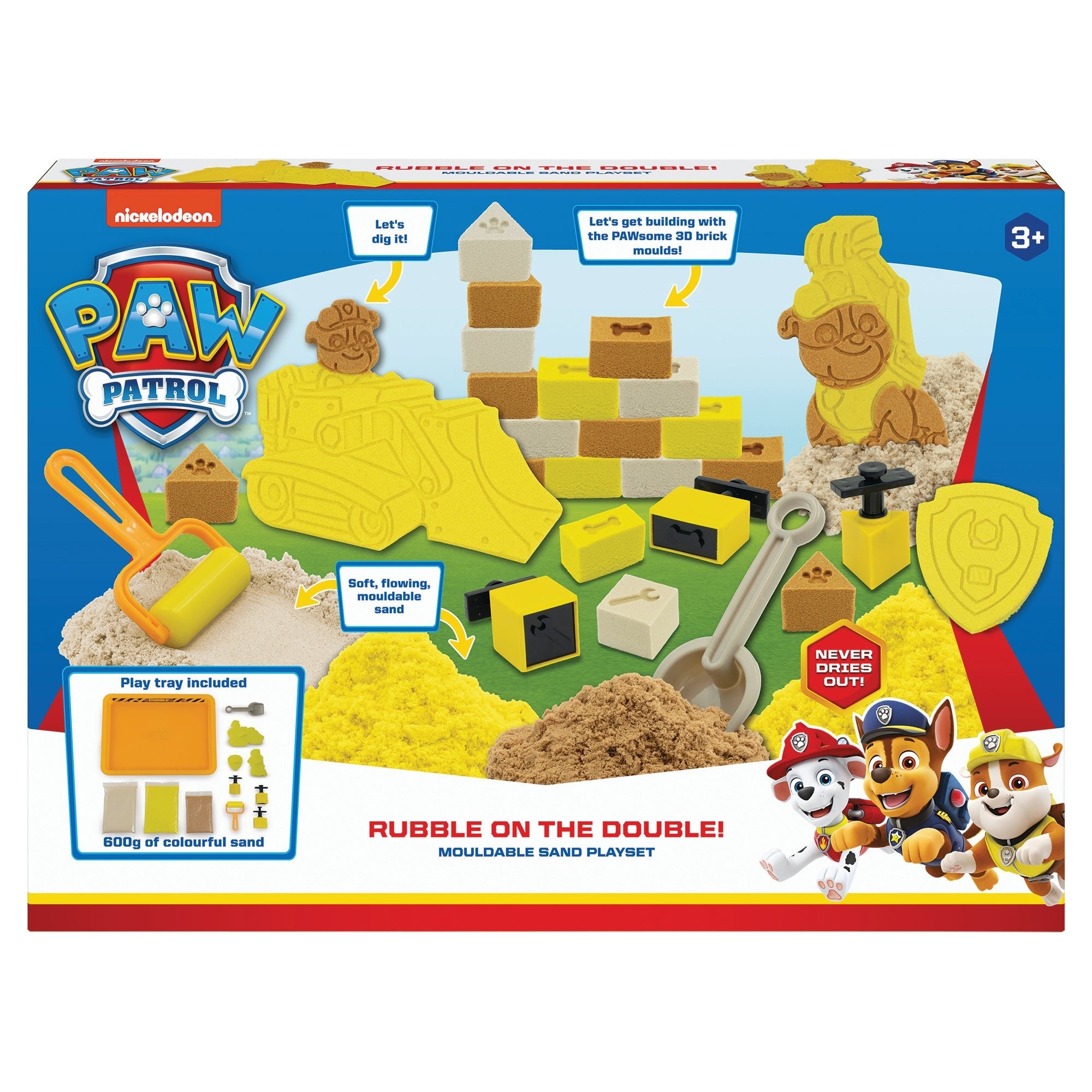 Paw Patrol Craft Paw Patrol Rubble On The Double Sand Set Tray
