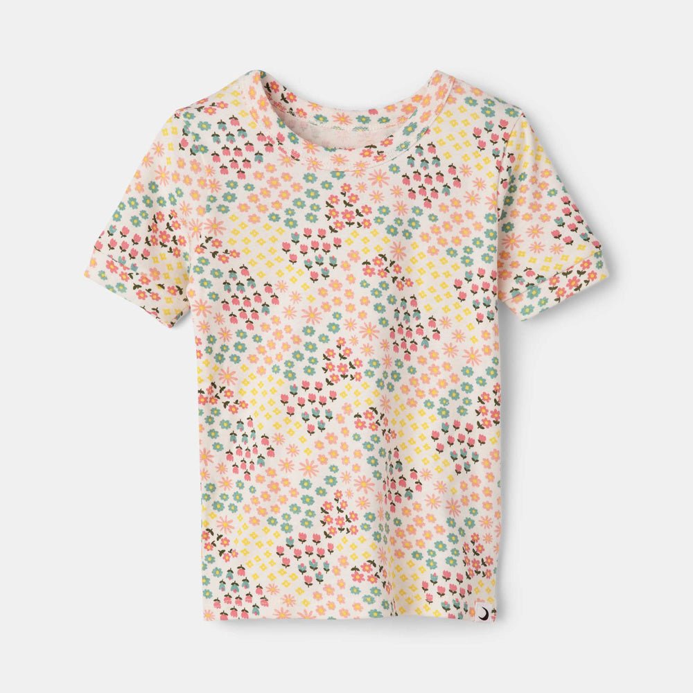 rise little earthling Short Sleeve Sleep Set - Grey Rainbow / 2y - Image 2