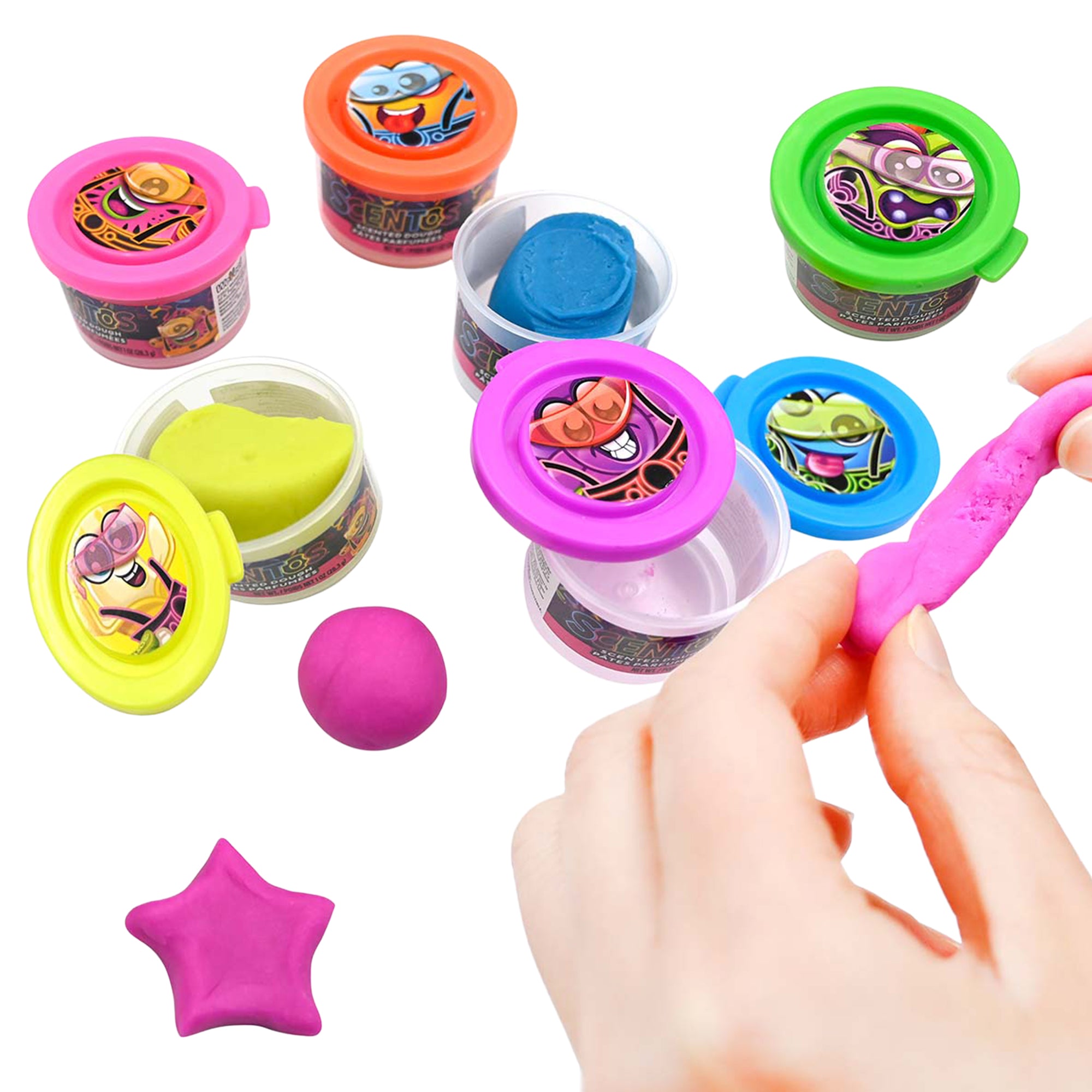 Scentos - Scented Neon Party Pack - Dough Toy - Image 8