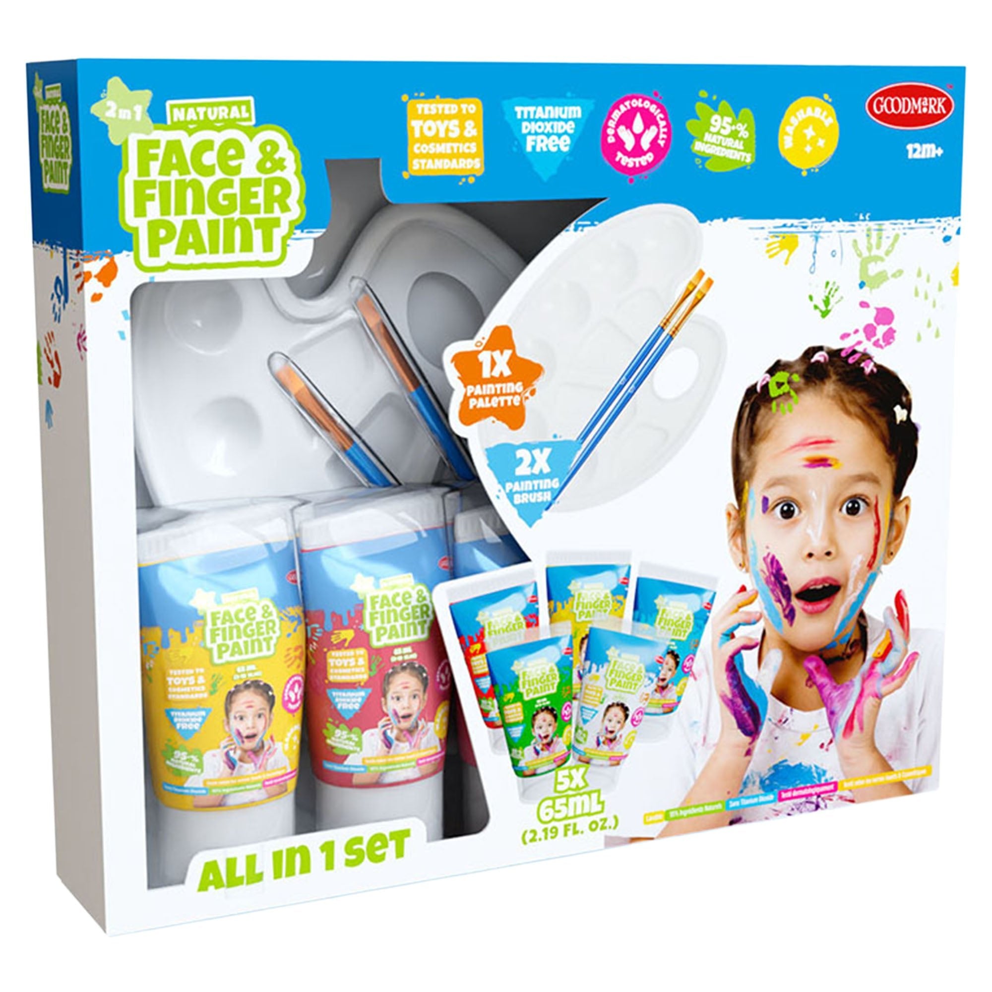 Natural Face & Fingerpaint - All in One Set Soap