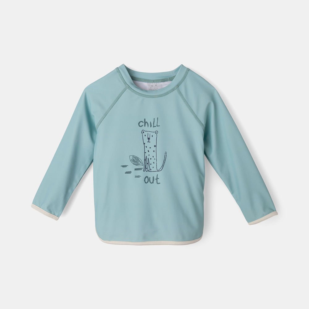 rise little earthling Long Sleeve Rashguard - Light Green / 4-5y - Image 3