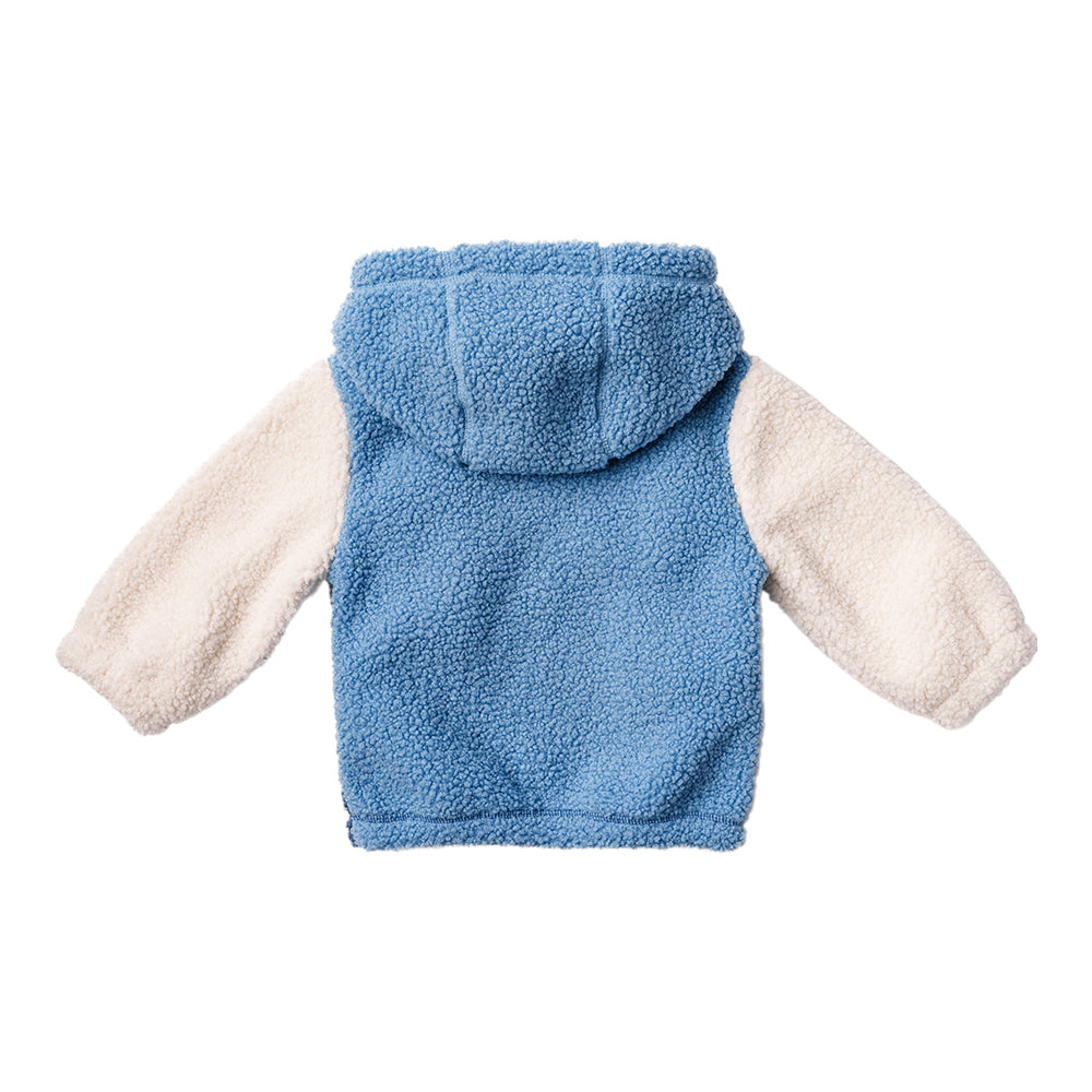 Ms. Rachel Fuzzy Colourblock Jacket - Pink Colourblock / 18-24m - Image 5