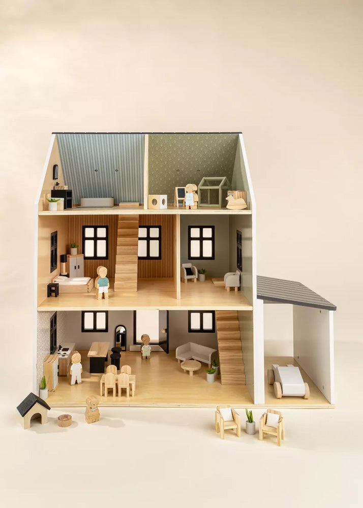 Coco Village Wooden Doll House Kids Room Furniture (7PCS) Soap - Image 21
