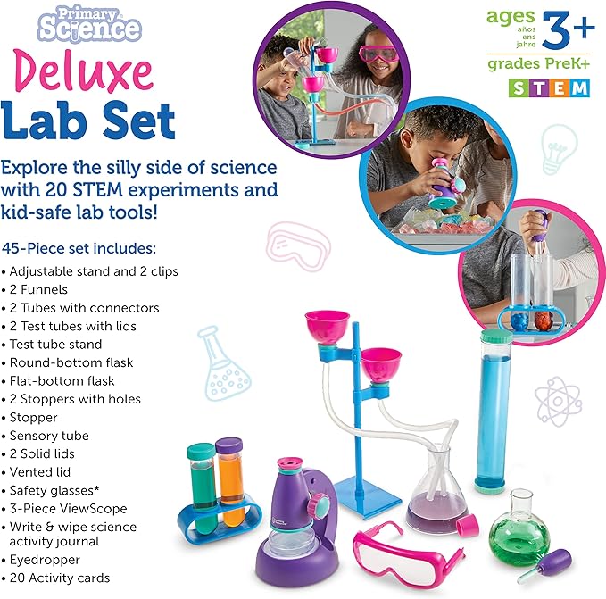 Learning Resources Primary Science® Deluxe Lab Set - Pink Glass - Image 4
