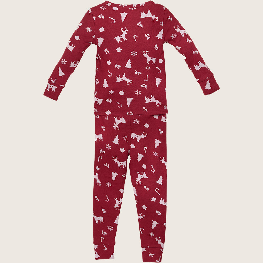 rise little earthling Holiday Sleep Set TGHSL00 - Grey Christmas Tree / 6y - Image 15