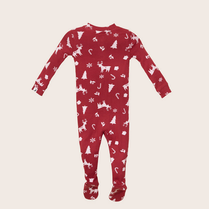 rise little earthling Holiday Sleeper BUHSL00 - Red Stripe / 6-9m - Image 7
