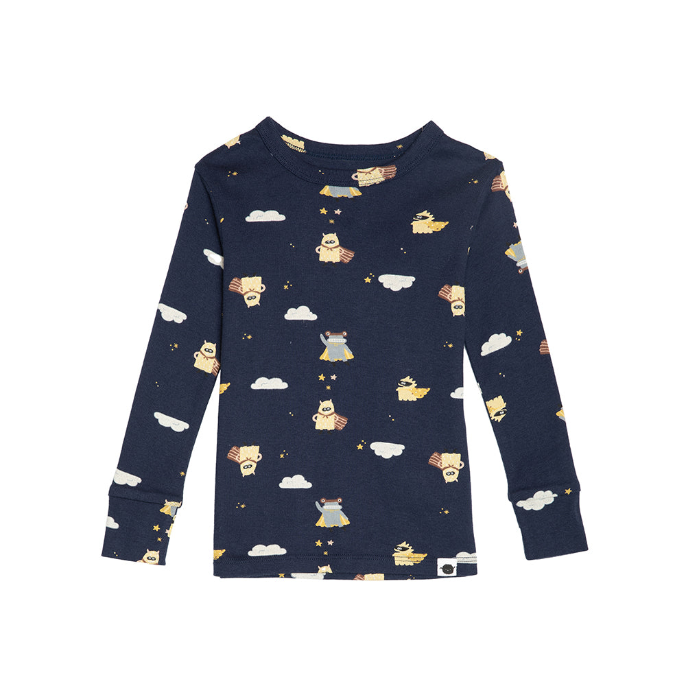 rise little earthling Long Sleeve 2 Piece Sleep Set TGFSL00 - Navy Star Hoppers / 4y - Image 11