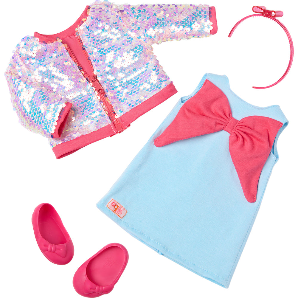 Our Generation OG Shine All Day Sequin Bomber Jacket Outfit Toy - Image 4