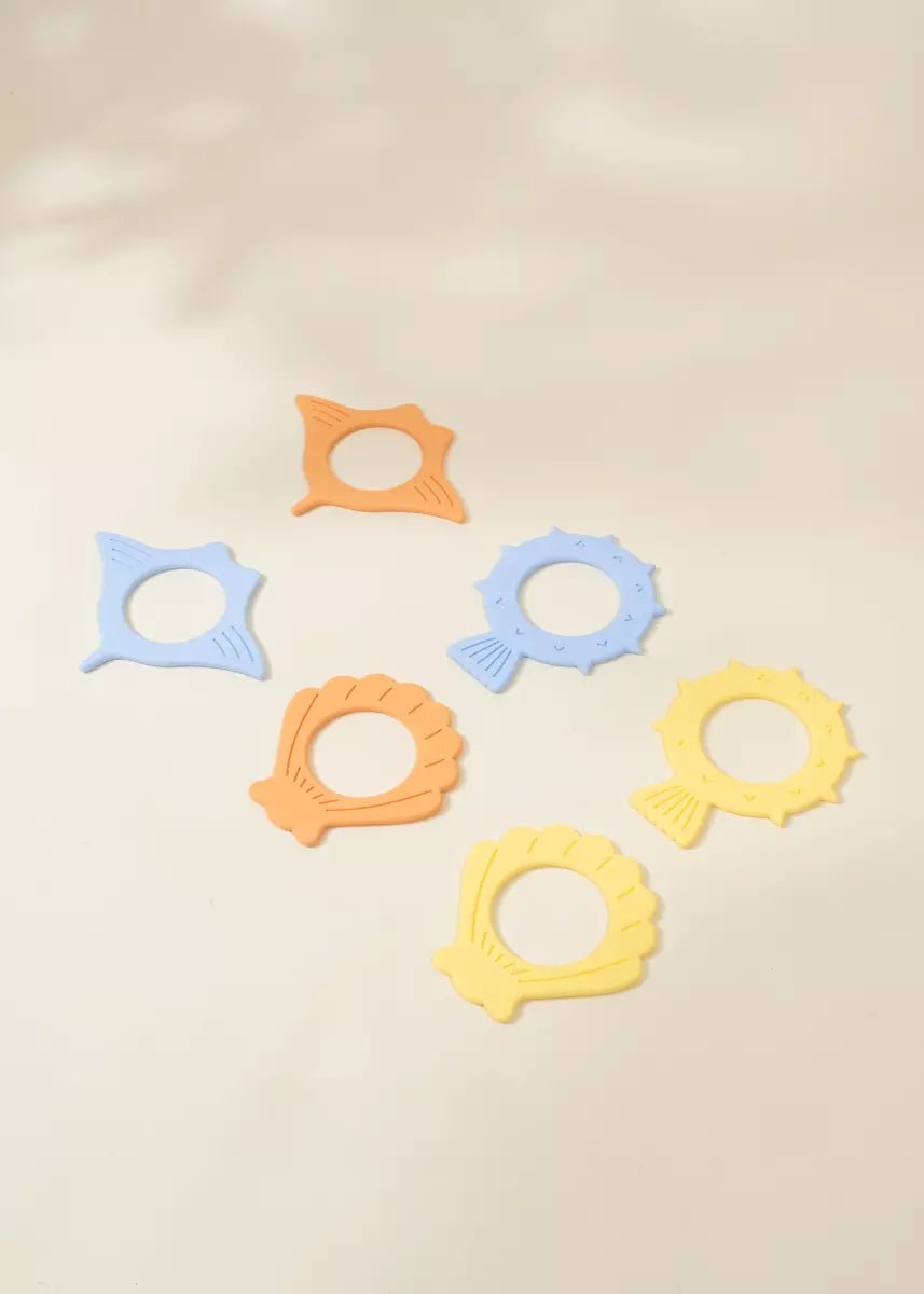 Coco Village Set of 6 Silicone Diving Rings Pool Toys - Ocean Soap