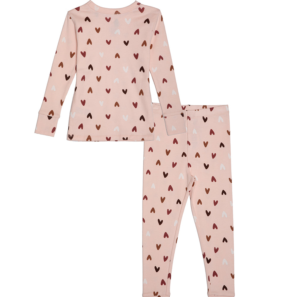 rise little earthling Long Sleeve 2 Piece Sleep Set TGFSL00 - Navy Star Hoppers / 4y - Image 2