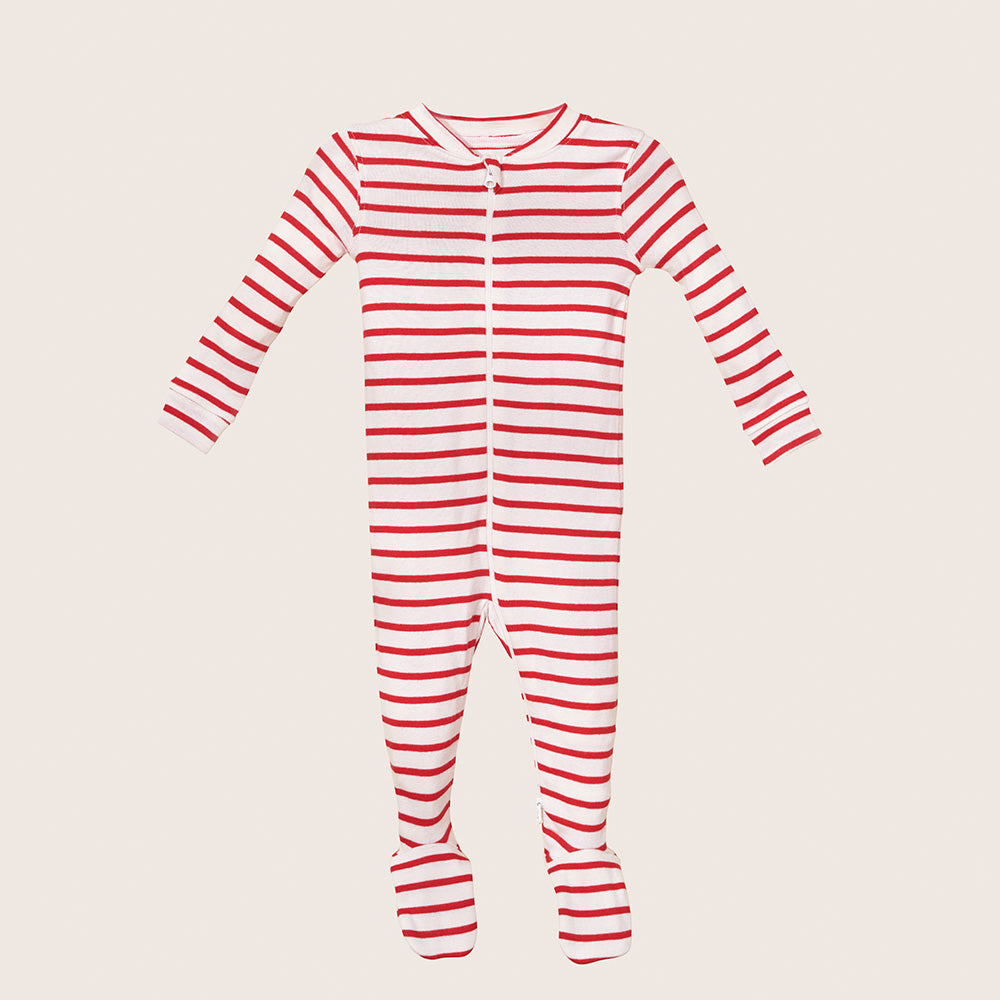rise little earthling Holiday Sleeper BUHSL00 - Red Stripe / 6-9m - Image 12