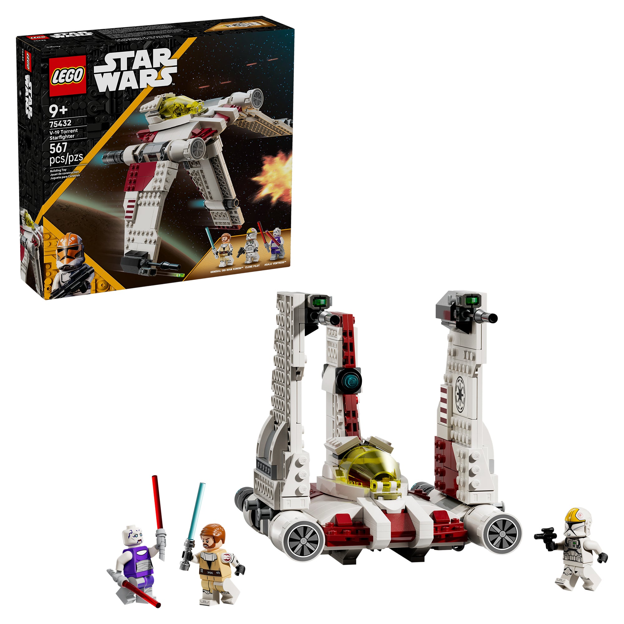 LEGO® Star WarsTM V-19 Torrent Starfighter 75432 Toy - Image 5
