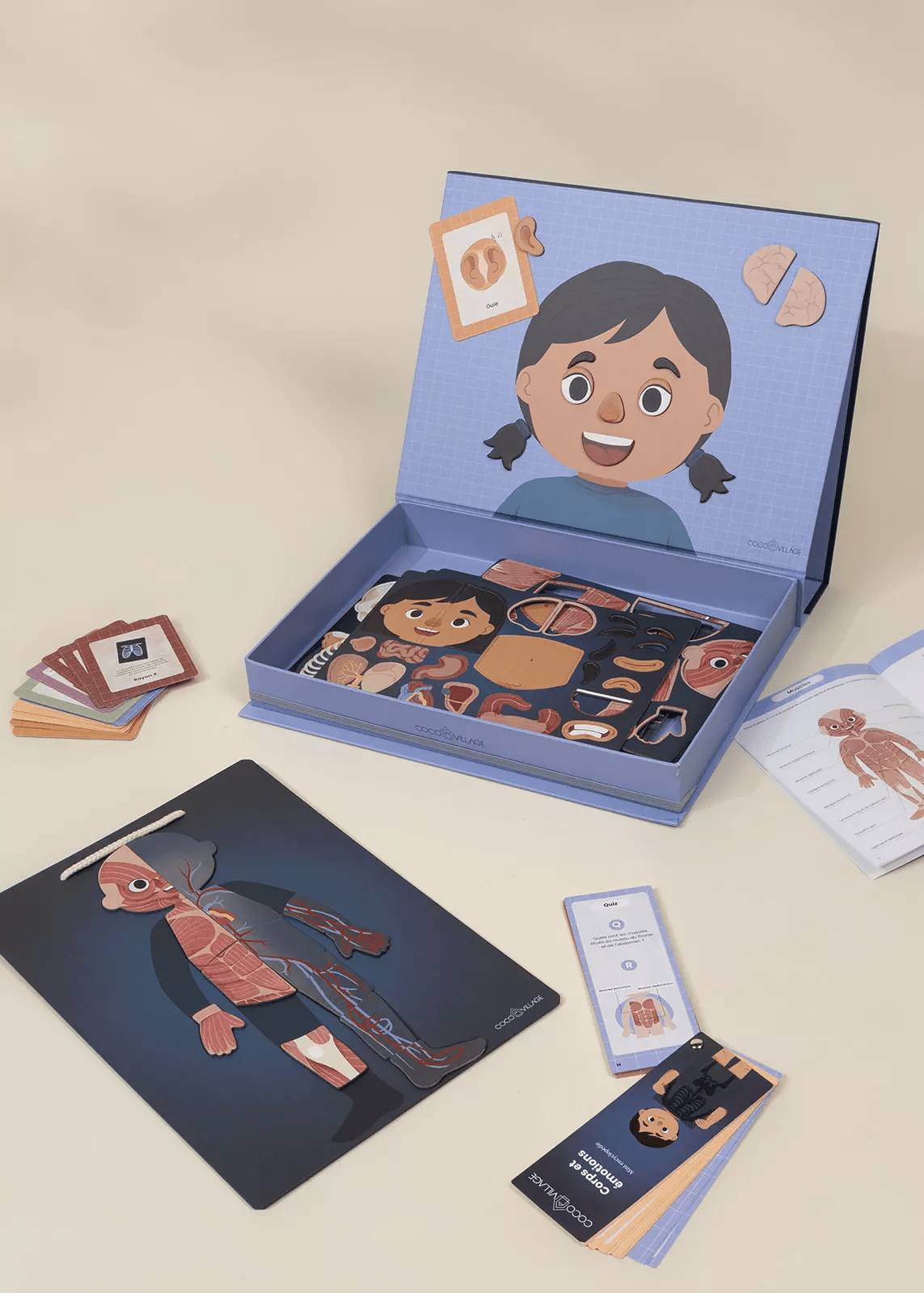 Coco Village Interactive & Magnetic Encyclopedia – Body & Emotions (French Version) Toy - Image 2