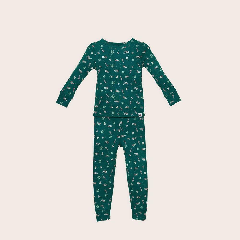 rise little earthling Holiday Sleep Set TGHSL00 - Grey Christmas Tree / 6y - Image 4