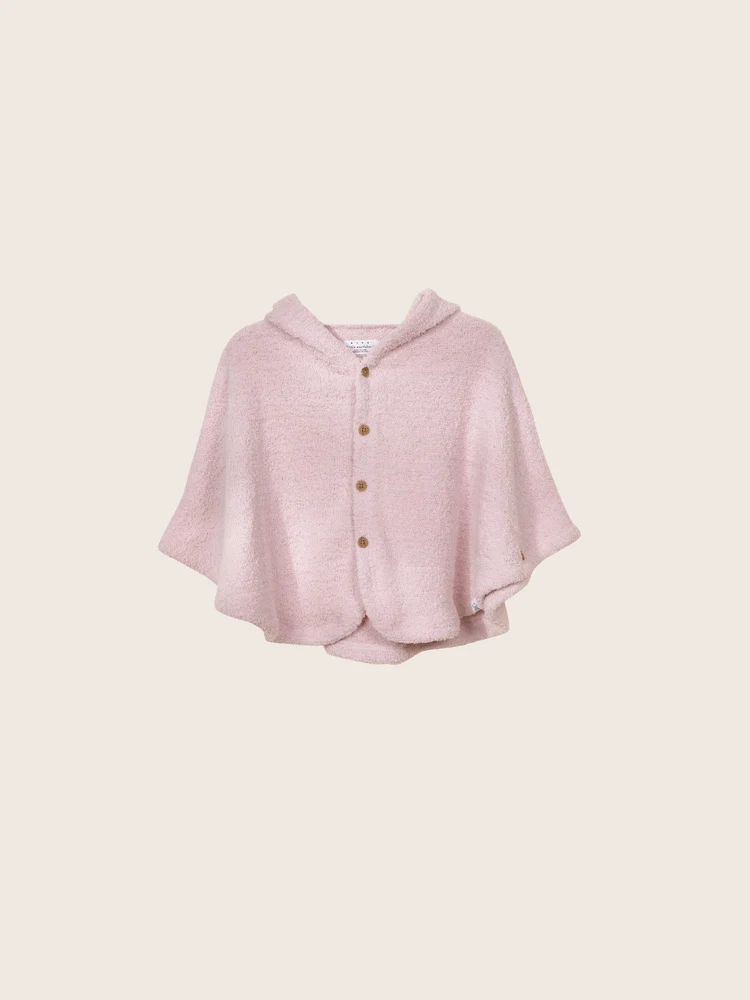Rise Little Earthling Fleece Poncho - Cream / 0-6m