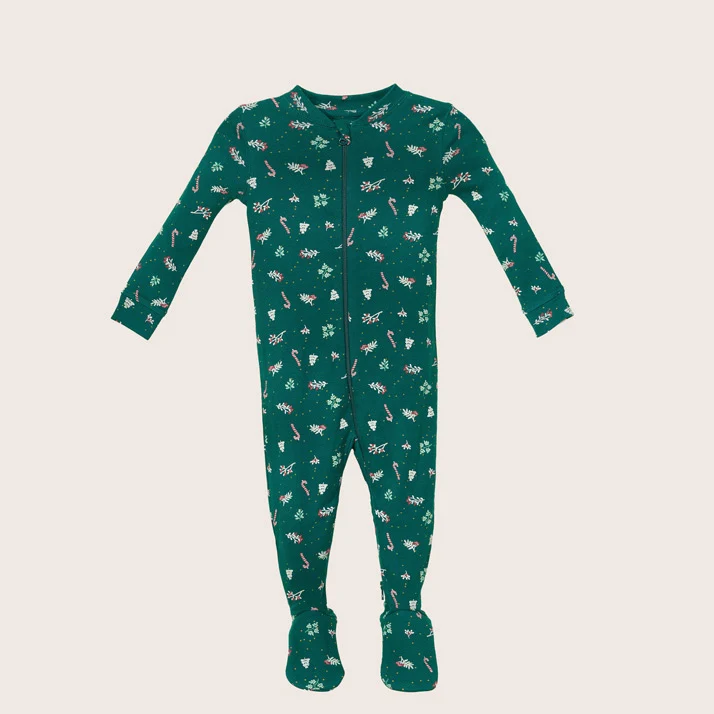 rise little earthling Holiday Sleeper BUHSL00 - Red Stripe / 6-9m