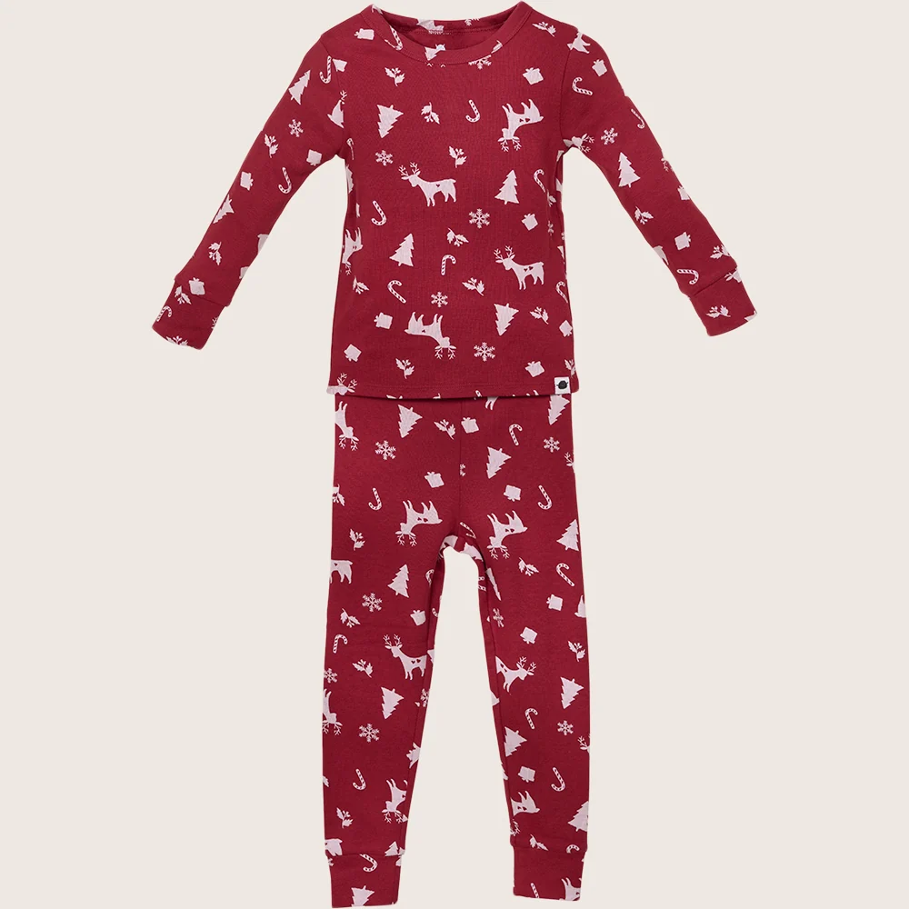 rise little earthling Holiday Sleep Set TGHSL00 - Grey Christmas Tree / 6y - Image 13