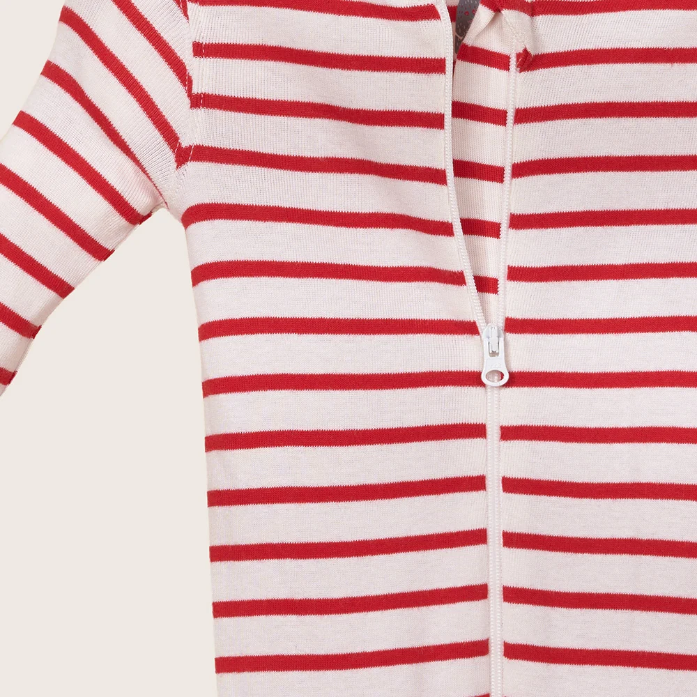 rise little earthling Holiday Sleeper BUHSL00 - Red Stripe / 6-9m - Image 13